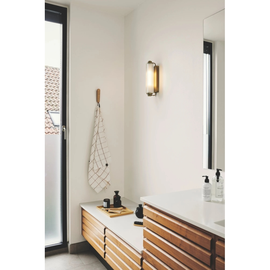 Nordlux - NIMAL Bathroom Mirror Light 2x E14/25W/230V IP44 Brass