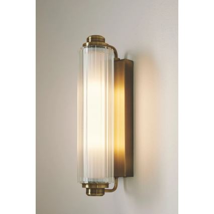 Nordlux - NIMAL Bathroom Mirror Light 2x E14/25W/230V IP44 Brass