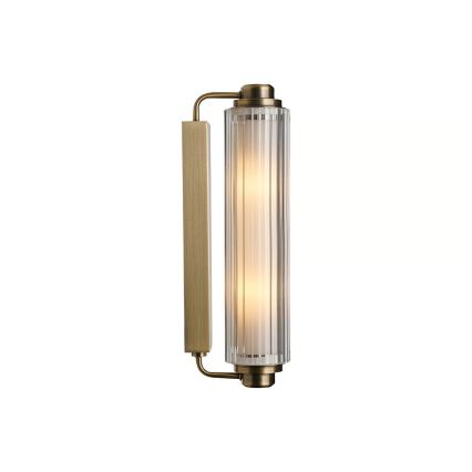 Nordlux - NIMAL Bathroom Mirror Light 2x E14/25W/230V IP44 Brass