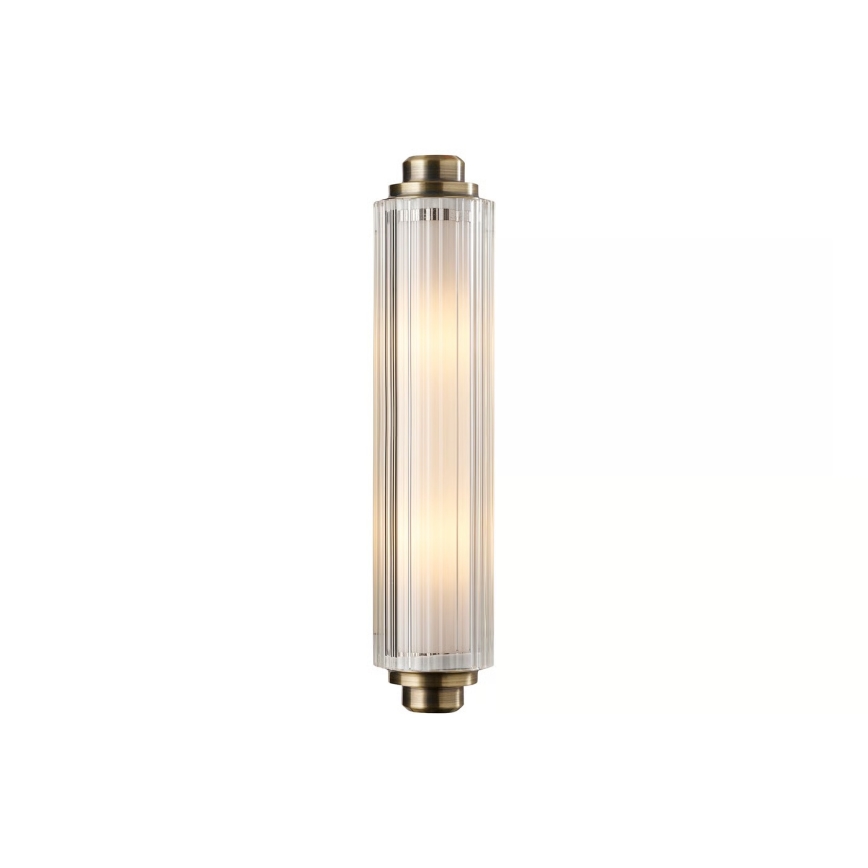 Nordlux - NIMAL Bathroom Mirror Light 2x E14/25W/230V IP44 Brass