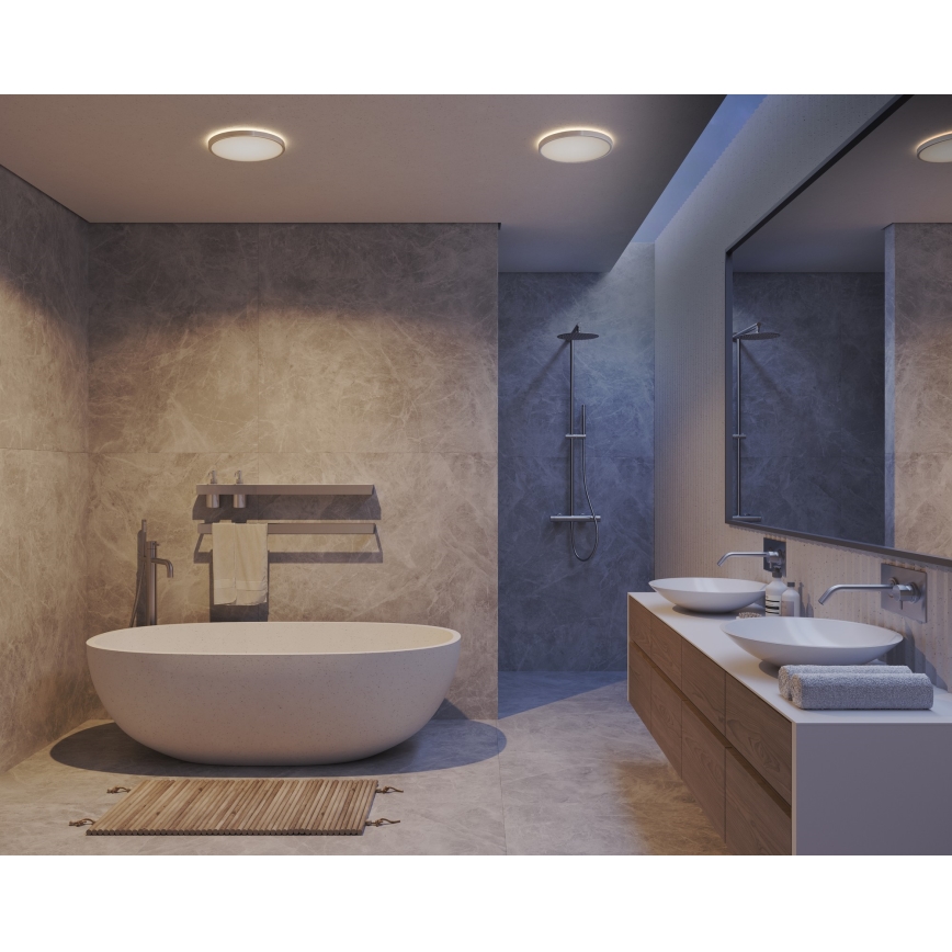 Nordlux - LED Dimmable bathroom ceiling light OJA LED/14.5W/230V 3000/4000K IP54 Ø 30 cm