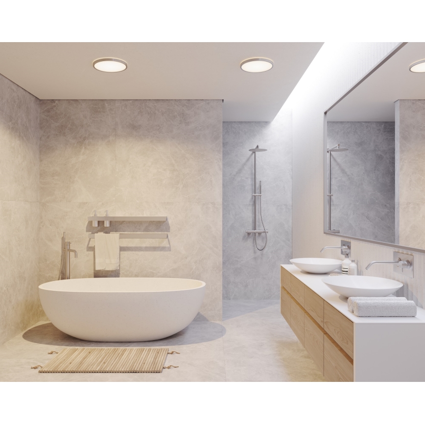 Nordlux - LED Dimmable bathroom ceiling light OJA LED/14.5W/230V 3000/4000K IP54 Ø 30 cm