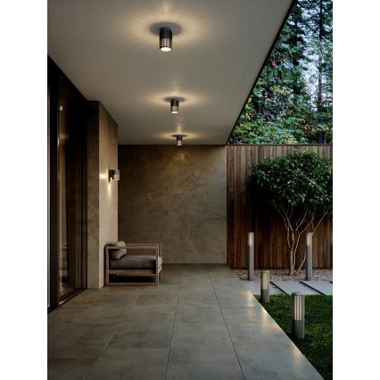 Nordlux - Outdoor ceiling light ALUDRA 1xE27/15W/230V anthracite