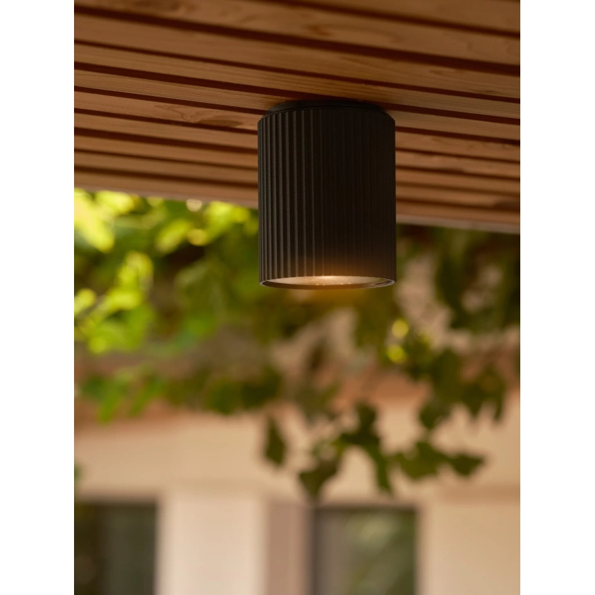 Nordlux - Outdoor ceiling light KYKLOP 1xGU10/15W/230V IP54 black