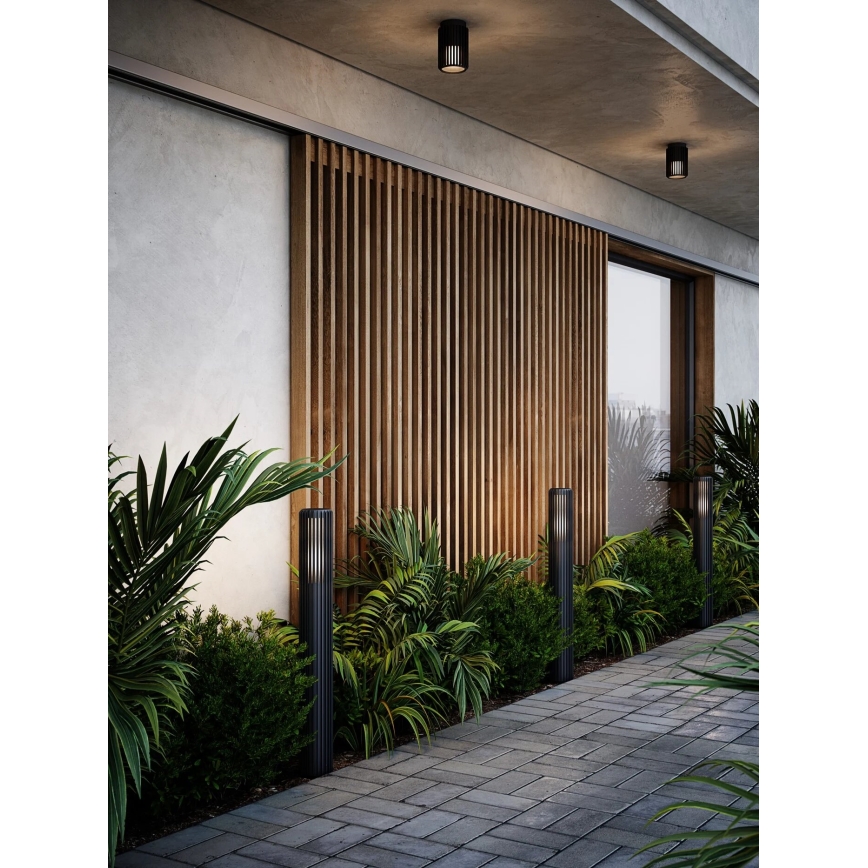 Nordlux - Outdoor lamp ALUDRA 1xE27/15W/230V IP44 black 95,4 cm