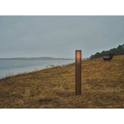 Nordlux - Outdoor lamp ALUDRA 1xE27/15W/230V IP44 brown 95,4 cm