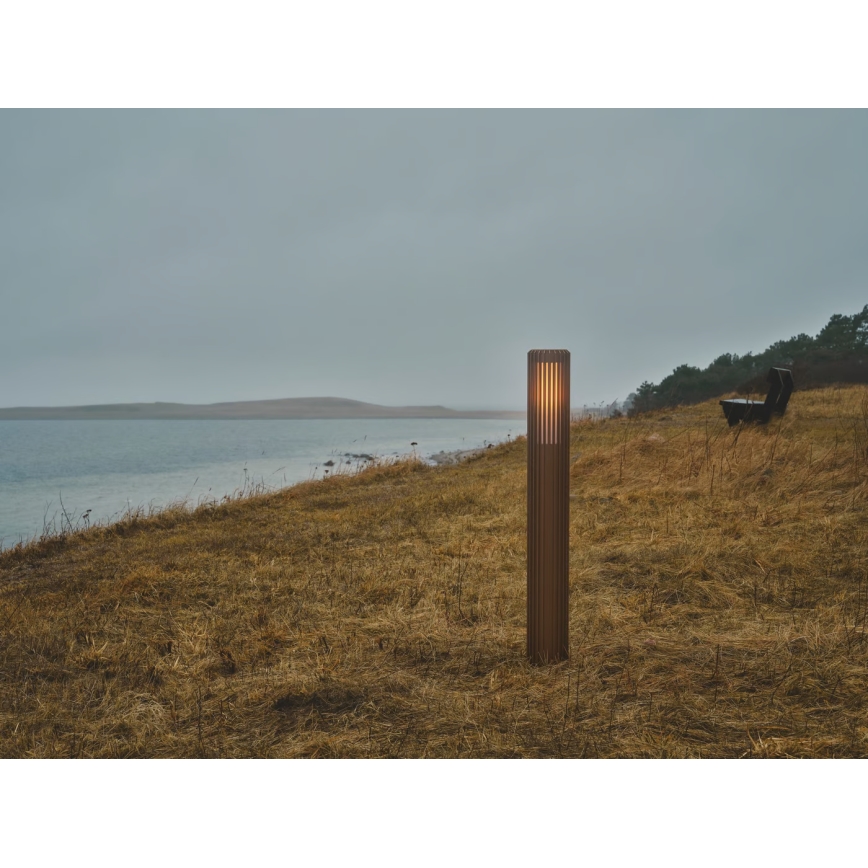 Nordlux - Outdoor lamp ALUDRA 1xE27/15W/230V IP44 brown 95,4 cm