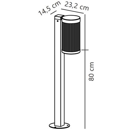 Nordlux - Outdoor lamp COUPAR 1xE27/25W/230V IP54 white
