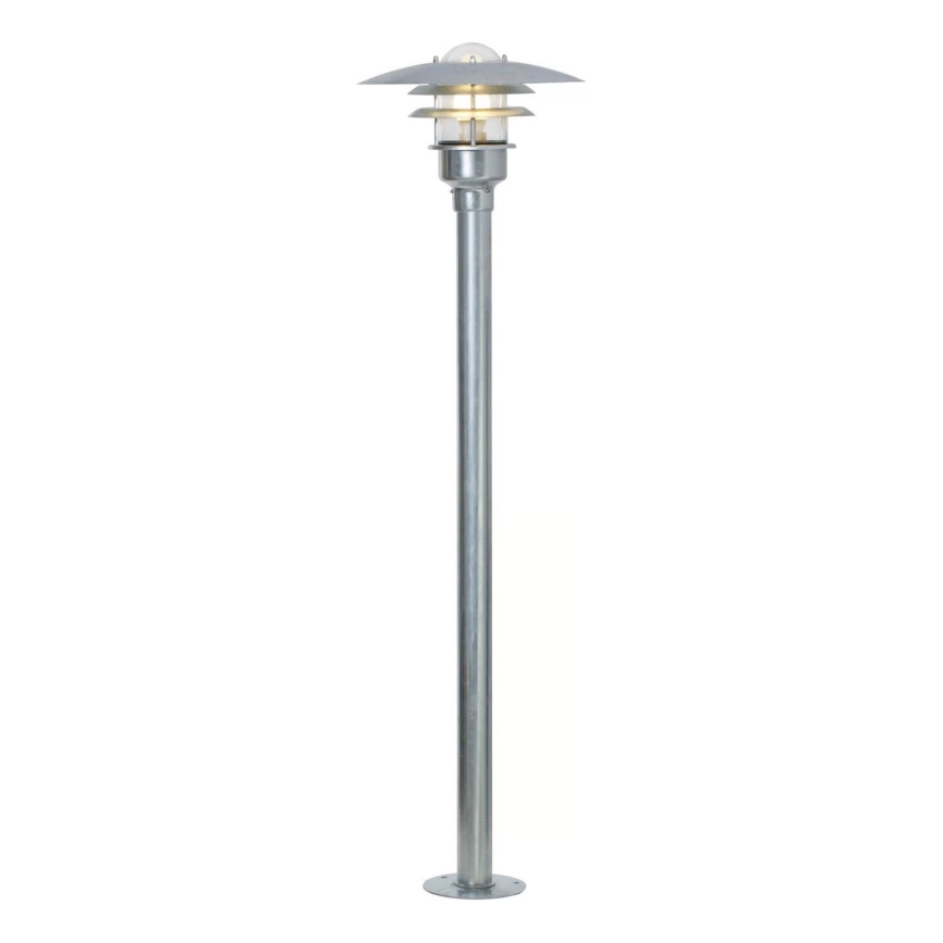 Nordlux - Outdoor lamp LONSTRUP 1xE27/60W/230V IP44 matte chrome 116 cm