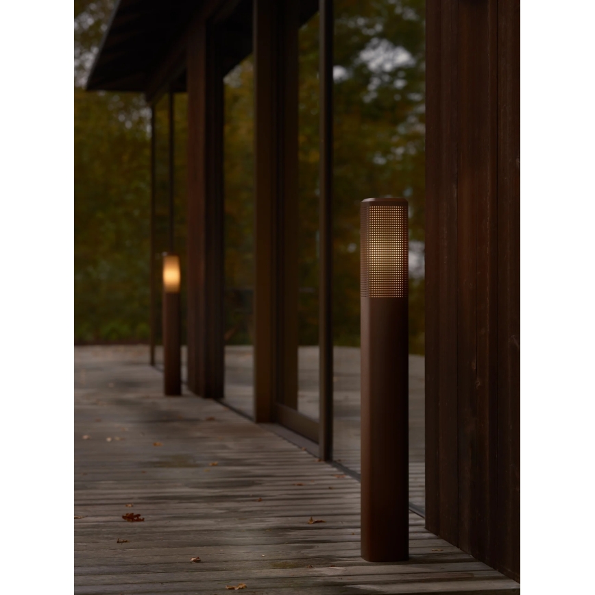 Nordlux - Outdoor lamp SIDARA 1x E27/15W/230V IP44 95 cm brown
