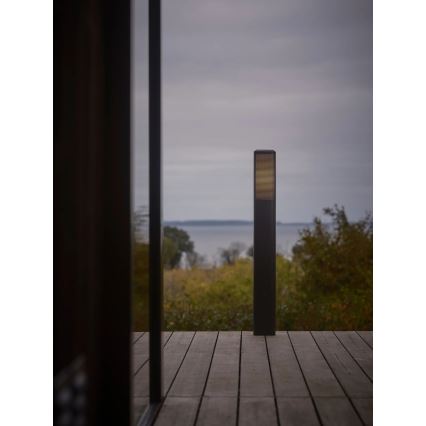 Nordlux - Outdoor lamp SIDARA 1xE27/15W/230V IP44 95 cm black