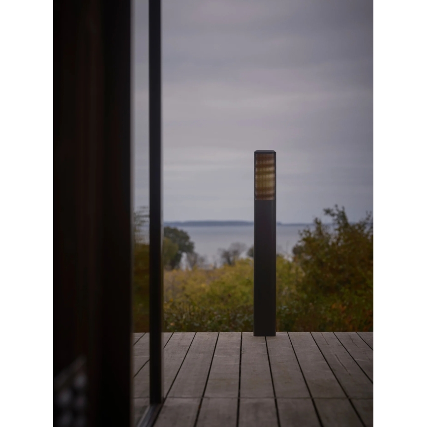 Nordlux - Outdoor lamp SIDARA 1xE27/15W/230V IP44 95 cm black