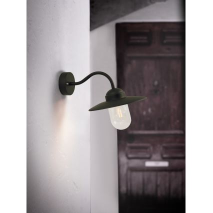 Nordlux - Outdoor wall lamp LUXEMBOURG 1xE27/60W/230V IP54 black