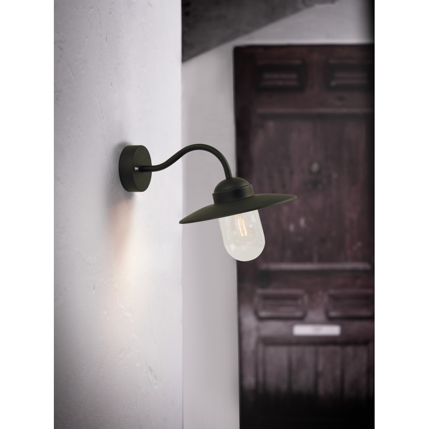 Nordlux - Outdoor wall lamp LUXEMBOURG 1xE27/60W/230V IP54 black