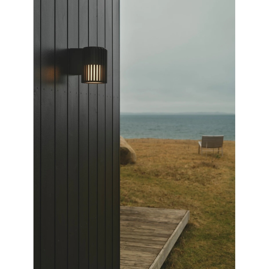 Nordlux - Outdoor wall light ALUDRA 1xE27/15W/230V black