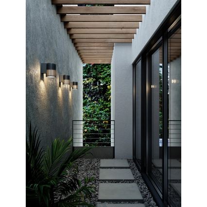 Nordlux - Outdoor wall light ALUDRA 1xE27/15W/230V black