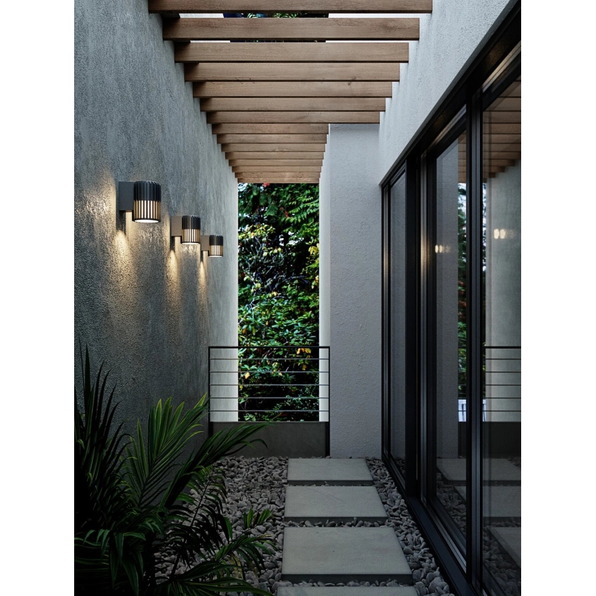 Nordlux - Outdoor wall light ALUDRA 1xE27/15W/230V black