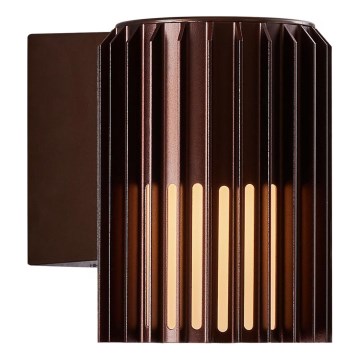 Nordlux - Outdoor wall light ALUDRA 1xE27/15W/230V brown