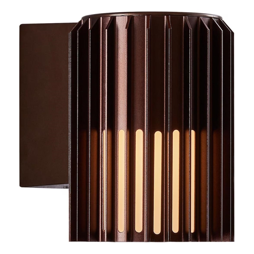 Nordlux - Outdoor wall light ALUDRA 1xE27/15W/230V brown