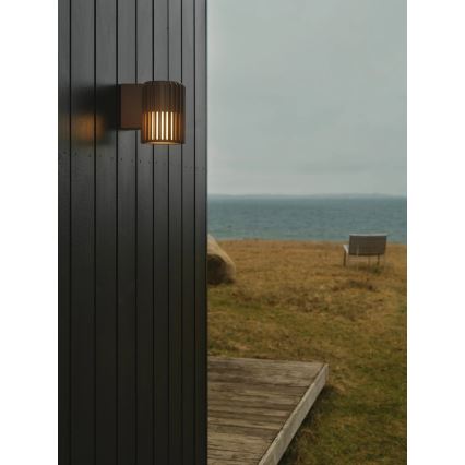 Nordlux - Outdoor wall light ALUDRA 1xE27/15W/230V brown