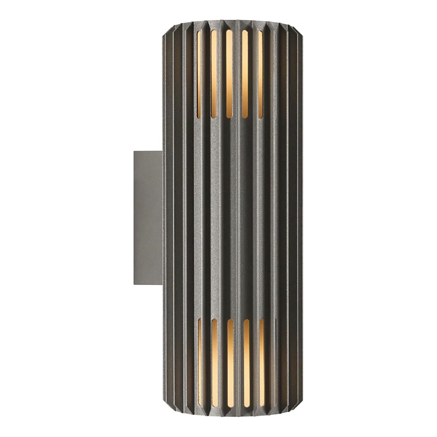 Nordlux - Outdoor wall light ALUDRA 2xE27/15W/230V IP54 anthracite