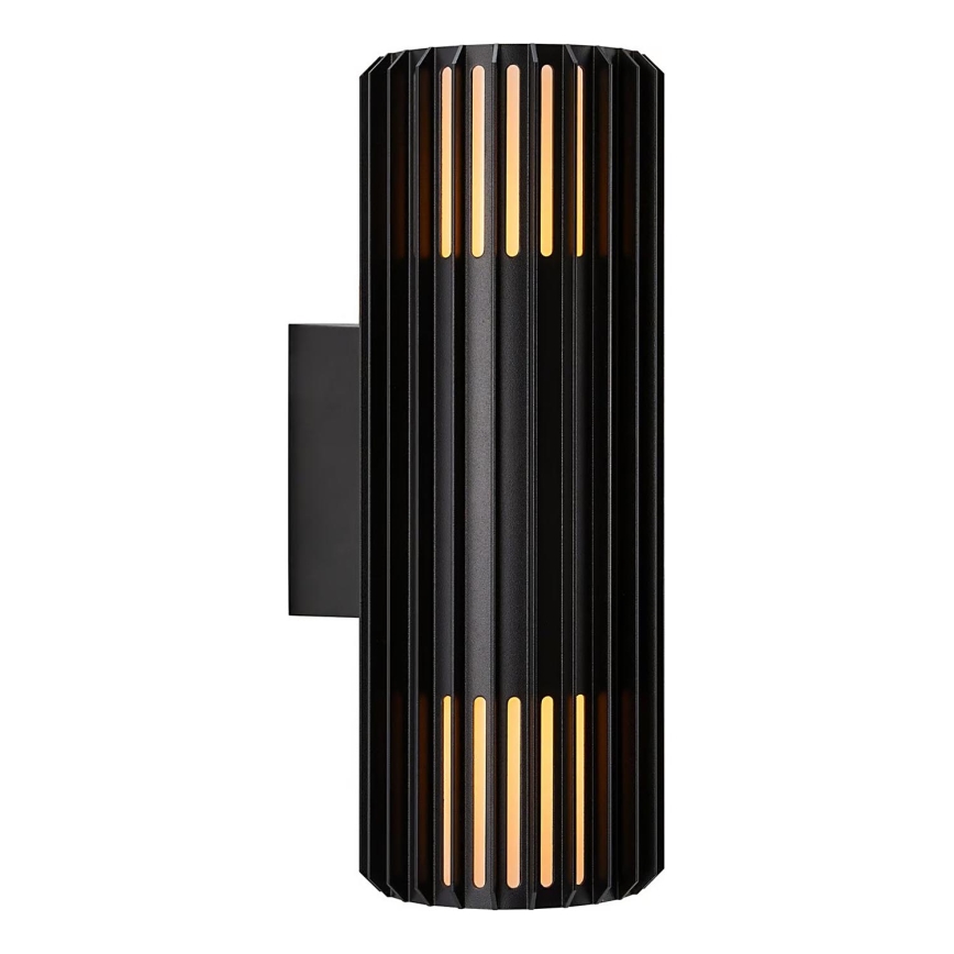 Nordlux - Outdoor wall light ALUDRA 2xE27/15W/230V IP54 black