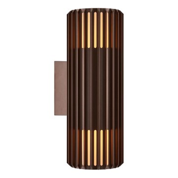 Nordlux - Outdoor wall light ALUDRA 2xE27/15W/230V IP54 brown