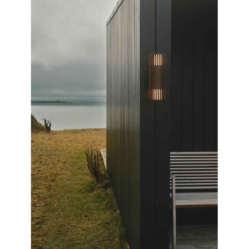 Nordlux - Outdoor wall light ALUDRA 2xE27/15W/230V IP54 brown