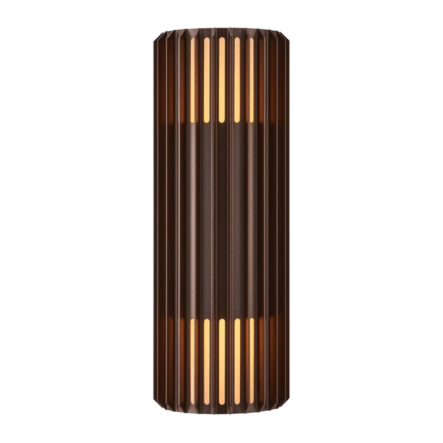 Nordlux - Outdoor wall light ALUDRA 2xE27/15W/230V IP54 brown