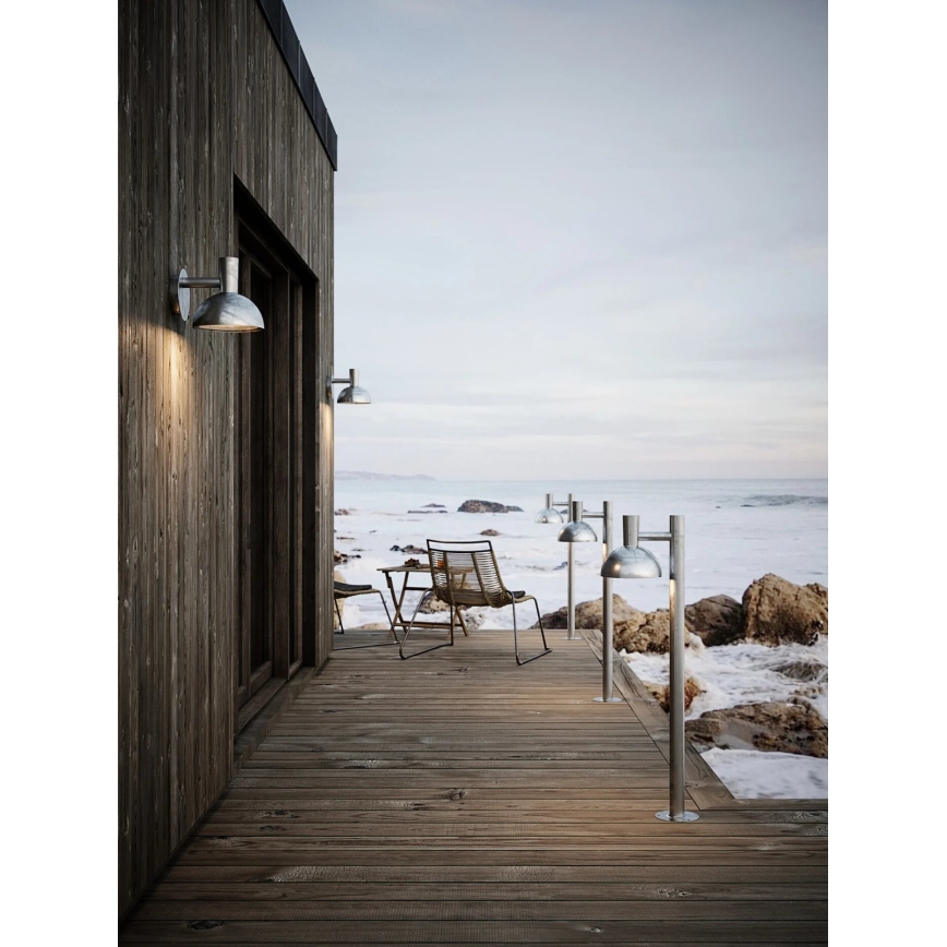 Nordlux - Outdoor wall light ARKI 1xE27/20W/230V IP54 silver