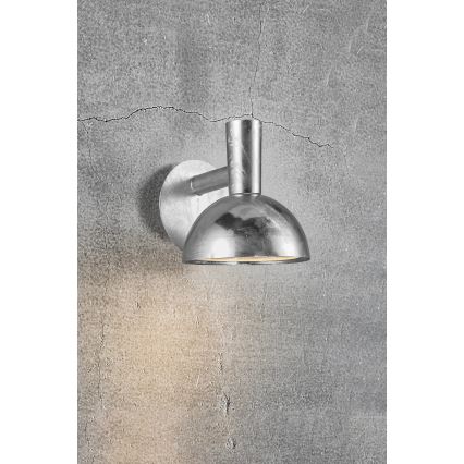 Nordlux - Outdoor wall light ARKI 1xE27/20W/230V IP54 silver