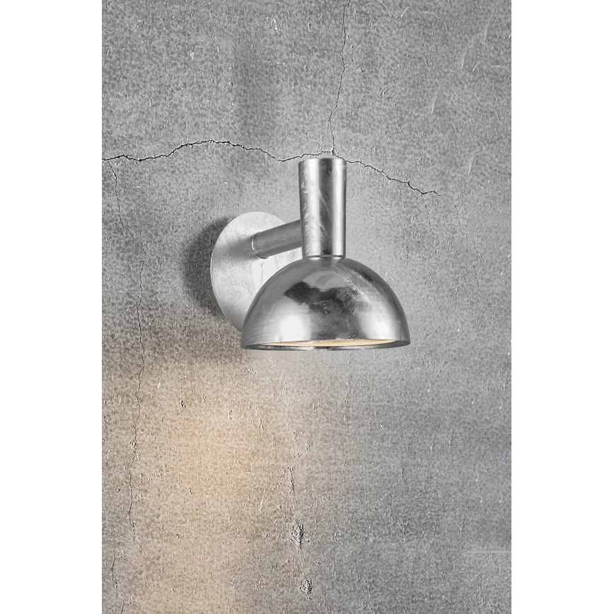 Nordlux - Outdoor wall light ARKI 1xE27/20W/230V IP54 silver