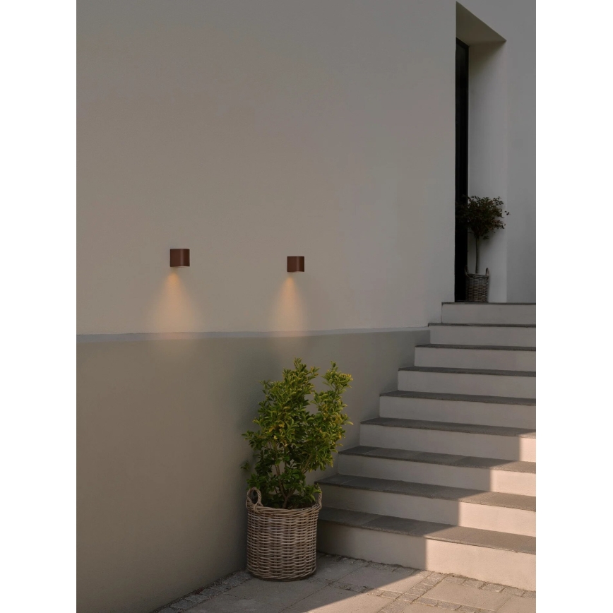 Nordlux - Outdoor wall light DION 1xGU10/25W/230V IP44 rezavá