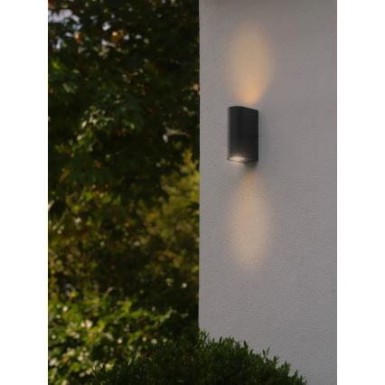 Nordlux - Outdoor wall light DION 2xGU10/25W/230V IP44 black
