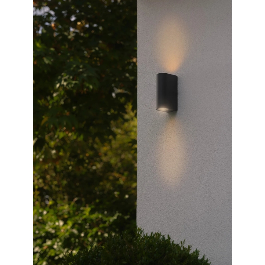 Nordlux - Outdoor wall light DION 2xGU10/25W/230V IP44 black