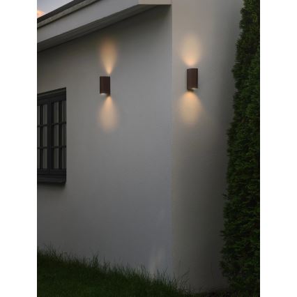 Nordlux - Outdoor wall light DION 2xGU10/25W/230V IP44 rezavá