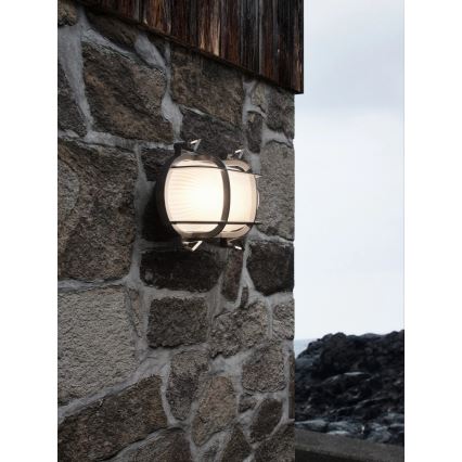 Nordlux - Outdoor wall light HELFORD 1xE27/12,5W/230V IP64 grey