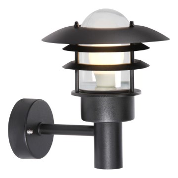 Nordlux - Outdoor wall light LONSTRUP 1xE27/60W/230V IP44 black
