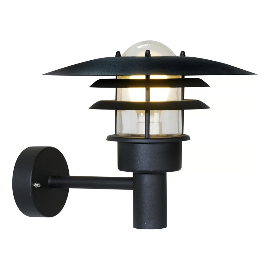 Nordlux - Outdoor wall light LONSTRUP 1xE27/60W/230V IP44 black