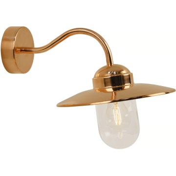 Nordlux - Outdoor wall light LUXEMBOURG 1xE27/60W/230V IP54 copper