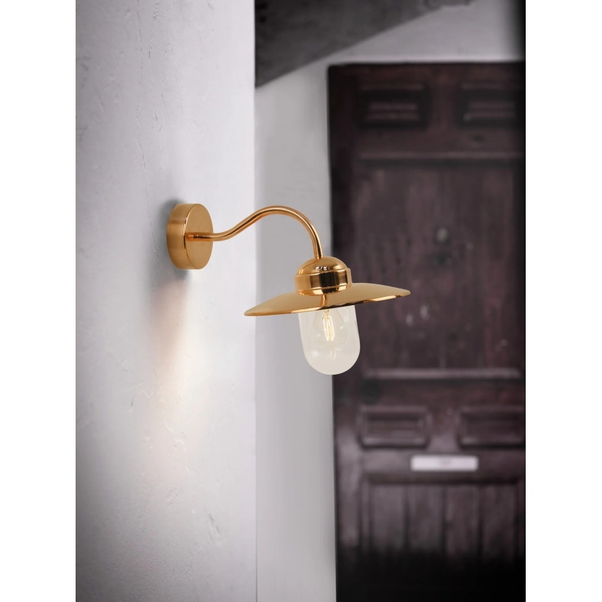 Nordlux - Outdoor wall light LUXEMBOURG 1xE27/60W/230V IP54 copper