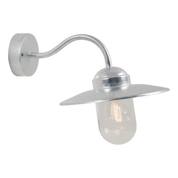 Nordlux - Outdoor wall light LUXEMBOURG 1xE27/60W/230V IP54 silver