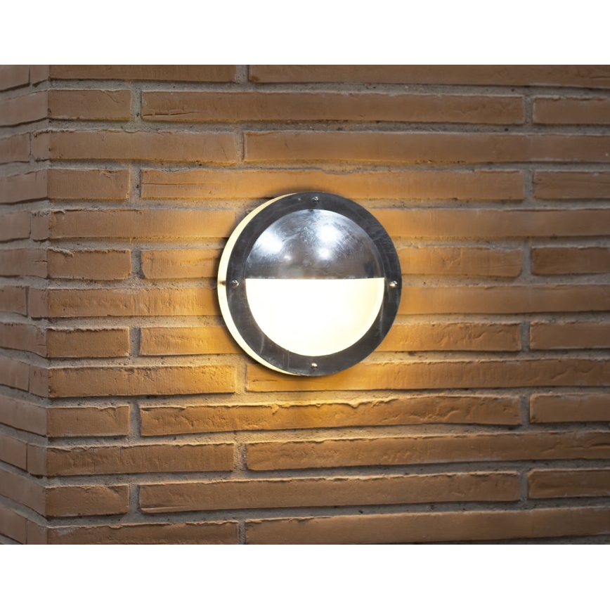 Nordlux - Outdoor wall light MALTA 1xE27/60W/230V IP54 silver