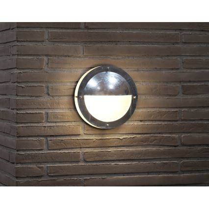 Nordlux - Outdoor wall light MALTA 1xE27/60W/230V IP54 silver