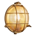 Nordlux - Outdoor wall light POLPERRO 1xE27/12.5W/230V IP64 brass