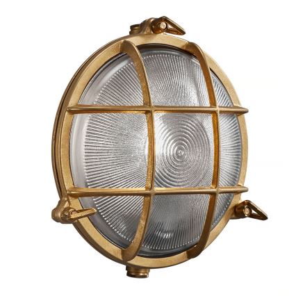 Nordlux - Outdoor wall light POLPERRO 1xE27/12.5W/230V IP64 brass
