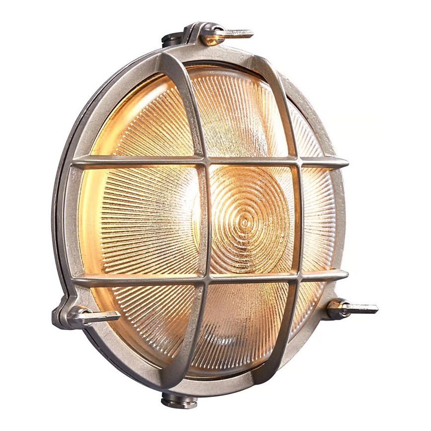 Nordlux - Outdoor wall light POLPERRO 1xE27/12,5W/230V IP64 grey
