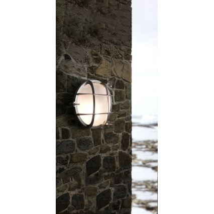Nordlux - Outdoor wall light POLPERRO 1xE27/12,5W/230V IP64 grey