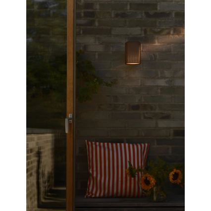 Nordlux - Outdoor wall light SIDARA 1xE27/15W/230V IP54 brown