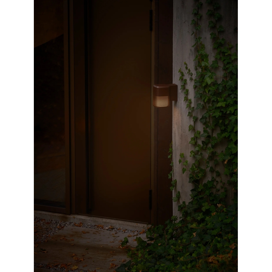 Nordlux - Outdoor wall light SIDARA 1xE27/15W/230V IP54 brown